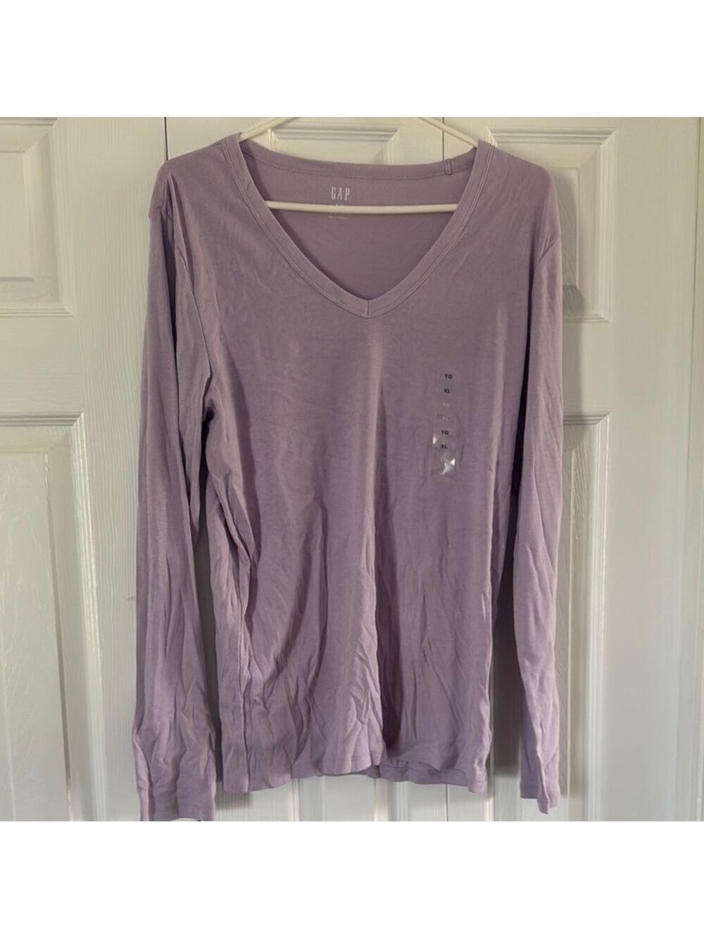 GAP Purple Long Sleeve Fitted Tee